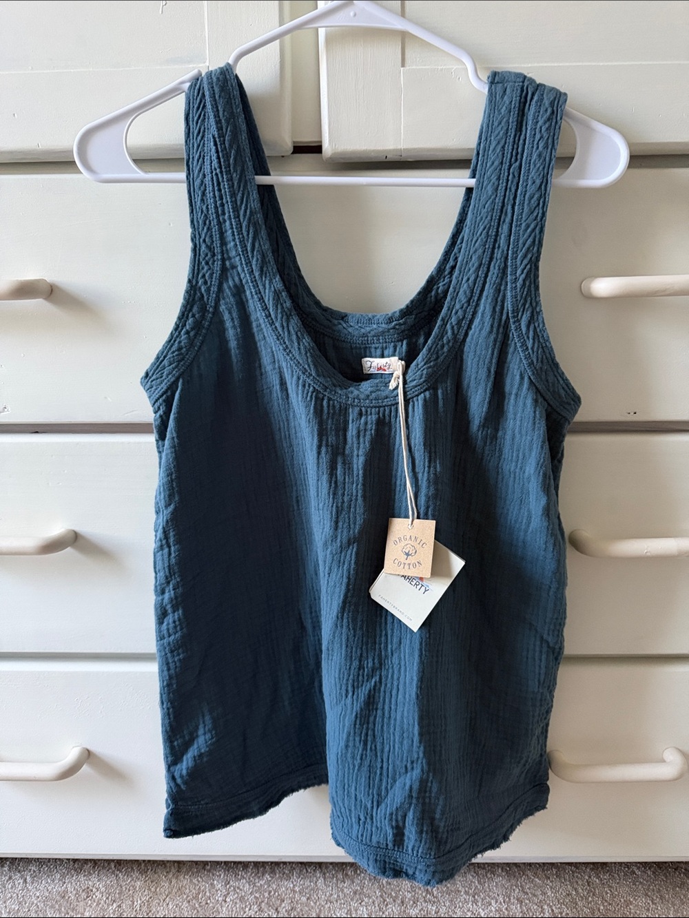 NWT. Faherty Topanga Tank- Organic Cotton